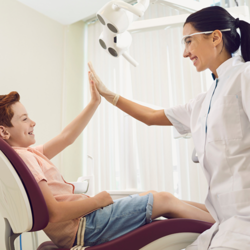 dentist and hygienist